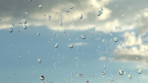 Raindrops on a windowpane Видео 78492855