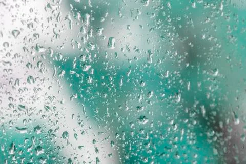 Raindrops on a windowpane Stock Photos