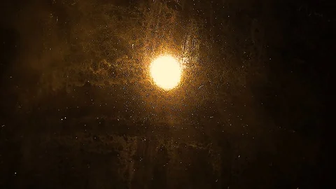 RainDrops On The Windows Glass, Macro shot of water droplets Stock-Footage 129824226