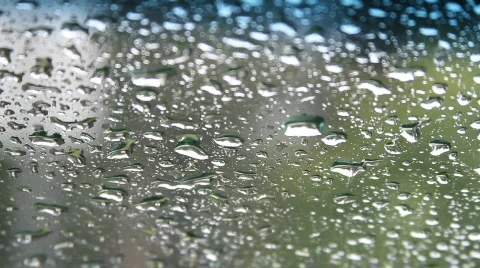 Raindrops on a windshield Video stock 568655