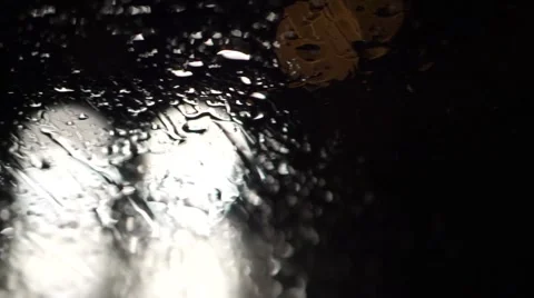 Raindrops on the windshield Stock Footage 44444728