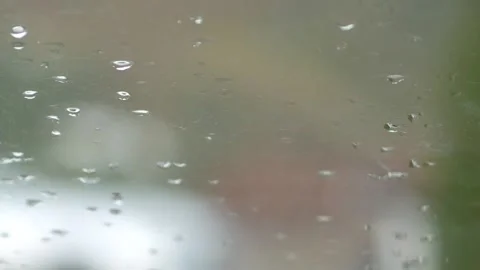 Raindrops On Windshield Stock Footage 220306577
