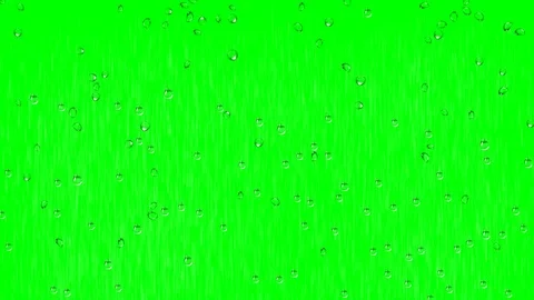 Rainfall and rain drops on glass motion graphics with green screen background Stock Footage 123815308