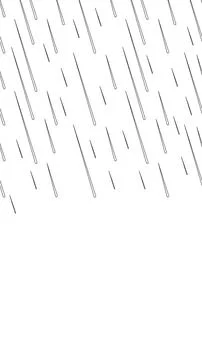 Rainfall black and white vertical top border Stock Illustration