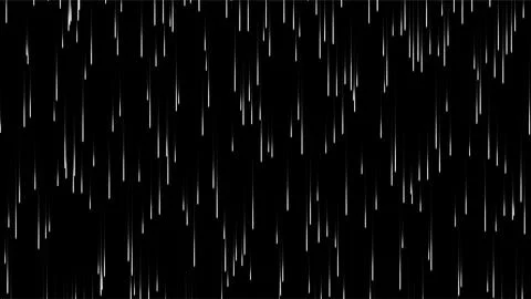 Rainfall Falling Through Night Sky Dark Atmosphere. 스톡 일러스트