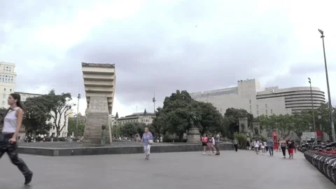 Rainfall forecasts of up to 60 liters in one hour trigger a red alert (extreme r Stock Footage 313598572