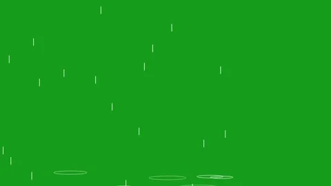Rainfall motion graphics with green screen background Stock Footage 132197531