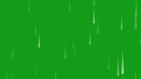 Rainfall motion graphics with green screen background Stock Footage 135401882