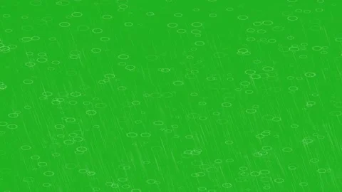 Rainfall motion graphics with green screen background Stock Footage 156711327
