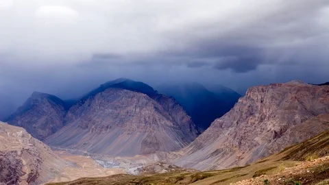 Rainfall in Spiti Valley - Timelapse Stock Footage 75583183