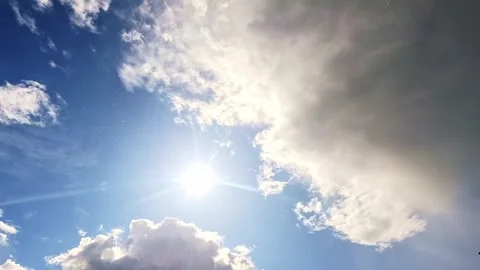 Rainfall with sunbeams breaking through fast moving clouds Stock Footage 317523040