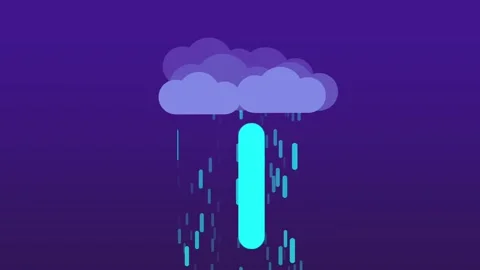 Rainfall Under Cloud Stock Footage 335667755