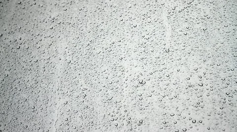 Rainfall on window during thunderstorm Stock Footage 11315653