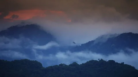 Rainforest clouds nightfall 2 Vidéo 1001682