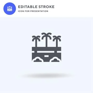 Rainforest icon vector, filled flat sign, solid pictogram isolated on white Stockillustratie