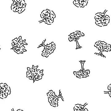 Rainforest jungle amazon nature vector seamless pattern Stock Illustration