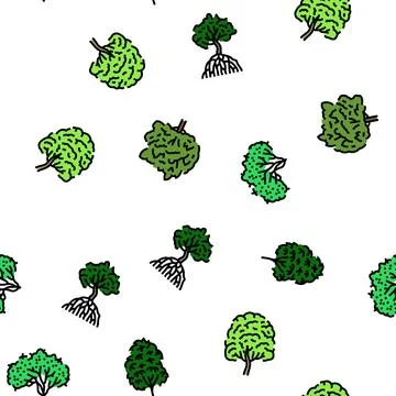 Rainforest jungle amazon nature vector seamless pattern Stock Illustration