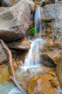 Rainier Waterfall 스톡 사진
