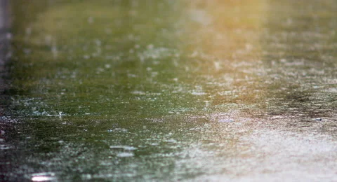 Raining on Asphalt CU 4K Vídeos de archivo 40514012