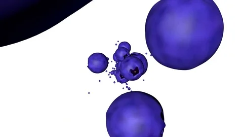 Raining Blueberries Stock Footage 73590442