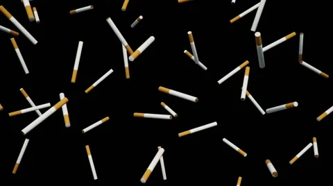 Raining Cigarette Loop 库存影片 58800179