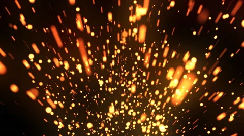Raining Cinematic Glow Particles 1 Loopable Background Stock Footage 52309029