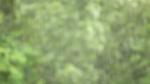 Raining in the city - focused on foreground Stock Footage 35885161