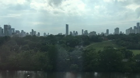 Raining City Scape Stock Footage 90072409