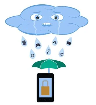 Raining cloud イラスト素材