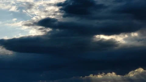 Raining cloud Skyline Stock-Footage 274414763