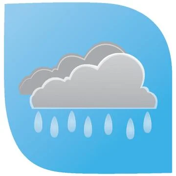 Raining Clouds Stock Illustration