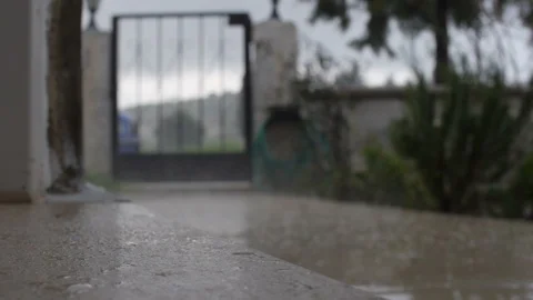 Raining in Datca Marmaris Turkey 1080p / 25fps Stock Footage 101667990