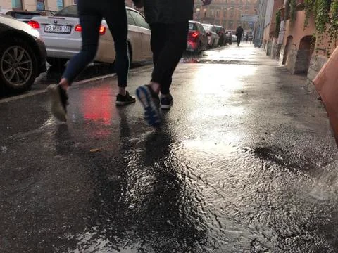 Raining day Stock Photos