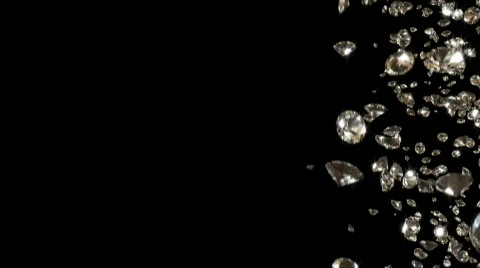 Raining Diamonds - Side Stock Footage 796982