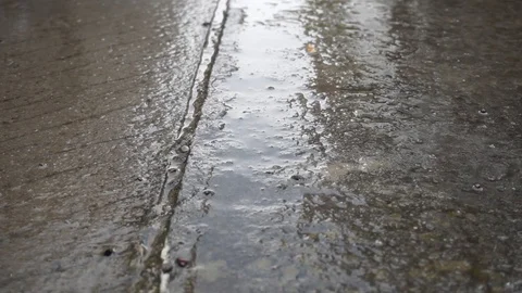 Raining on the floor Stock Footage 93869947