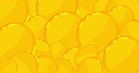 Raining gold coins on green background Stock Footage 222859994