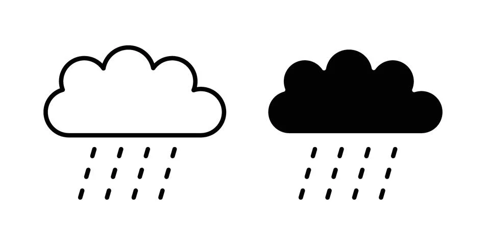 Raining icon vector design. EPS10 イラスト素材