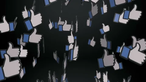 Raining Like Icons on Black Stock Footage 104547202