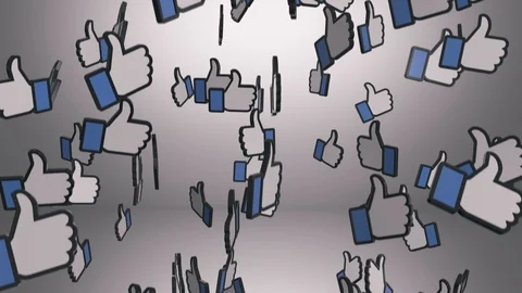 Raining Like Icons on White Stock Footage 104546492