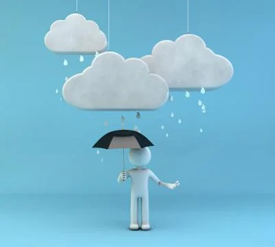 Raining Stock Illustration