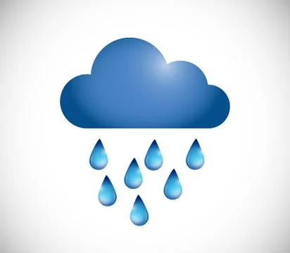 Raining illustration design Stock Illustration