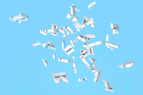 Raining Letter Illustrazione stock
