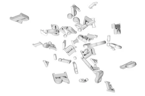 Raining Letter Illustration Illustrazione stock