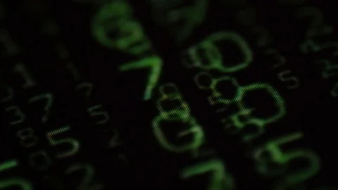 Raining matrix code close, macro Video stock 86672432