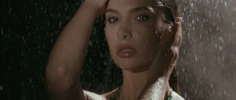 Raining on a model 動画素材 243783773