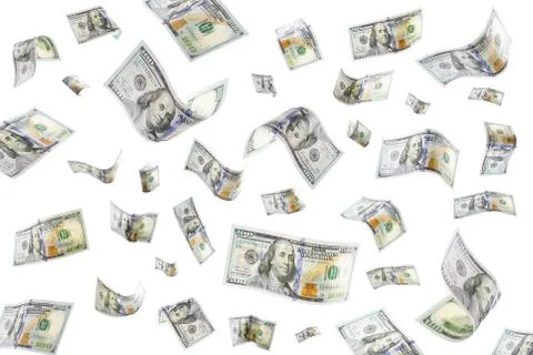 Raining money Stock Photos