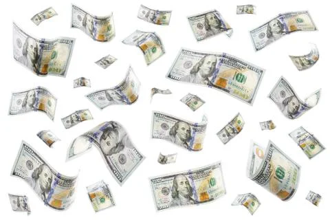 Raining money Stock Photos