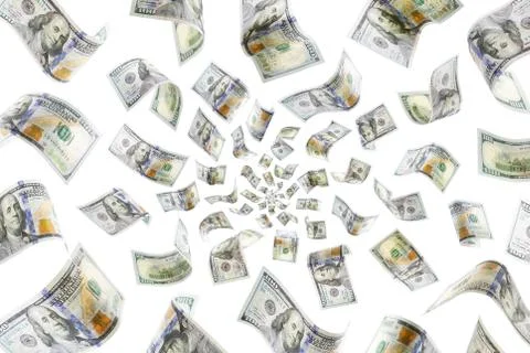 Raining money Stock Photos