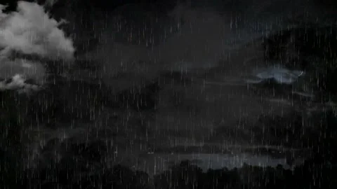 Raining night motion graphics Stock Footage 166489248
