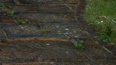 Raining patio Video stock 133448781